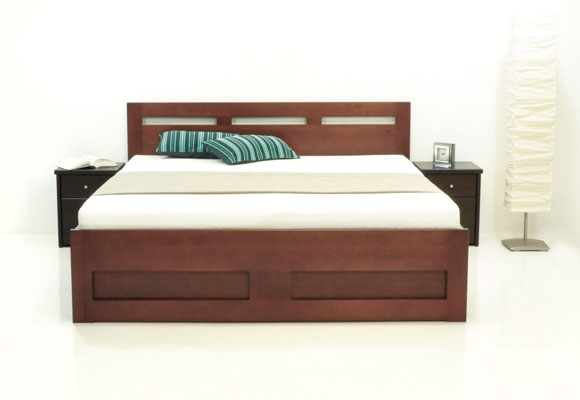 01 postel Cortina s úložným prostorem a nočními stolky Aramis